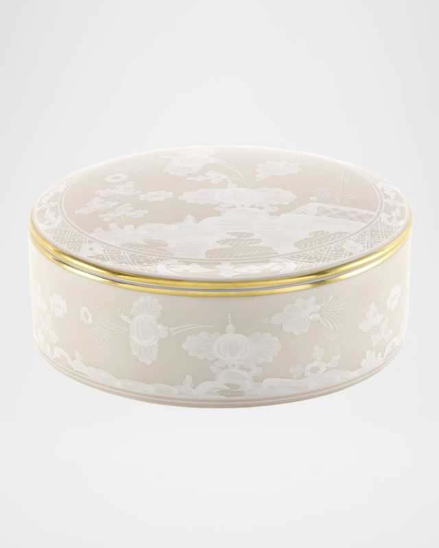 Oriente Italiano Meringa Trinket Box with Cover